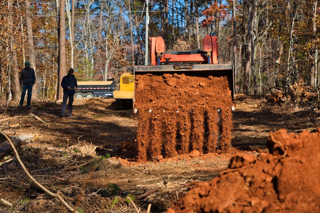 Industrial machinery on site